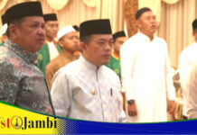 Gubernur Al Haris Lepas Kafilah Provinsi Jambi Ikuti MQK Internasional di Sulawesi Selatan