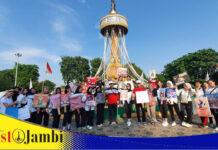 FKPT Jambi Gelar Aksi Kampanye Simpatik dan Lomba Orasi di CFD Kota Baru